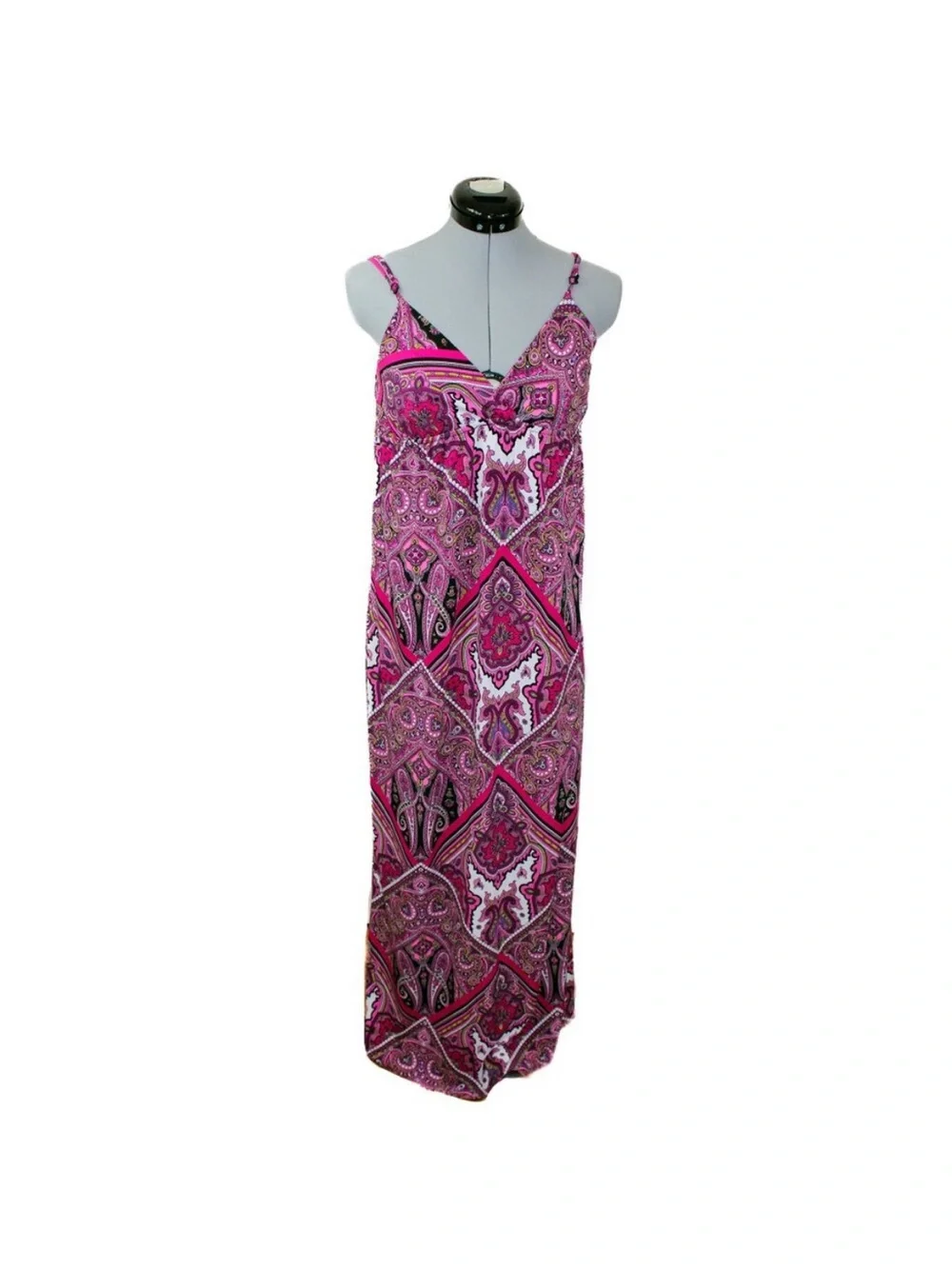 WET SEAL Pink Paisley Boho Fairy Maxi Dress